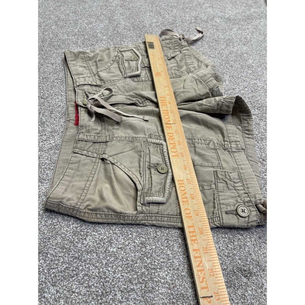 Y2K 00s Skater parachute Utility Cargo Low Rise Drawstring UNIONBAY Womens/jr 7 - Picture 8 of 13